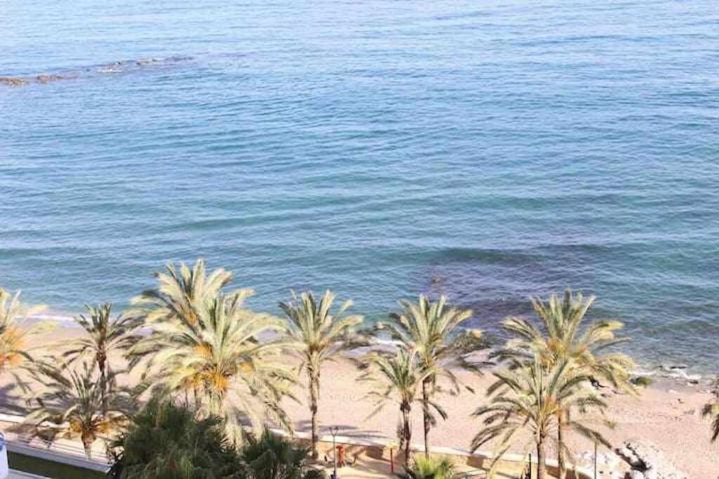 Large Modern Beach Front Apartment, Rooftop Pool!! Марбеля Екстериор снимка